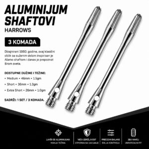 Harrows Aluminium shaft za pikado