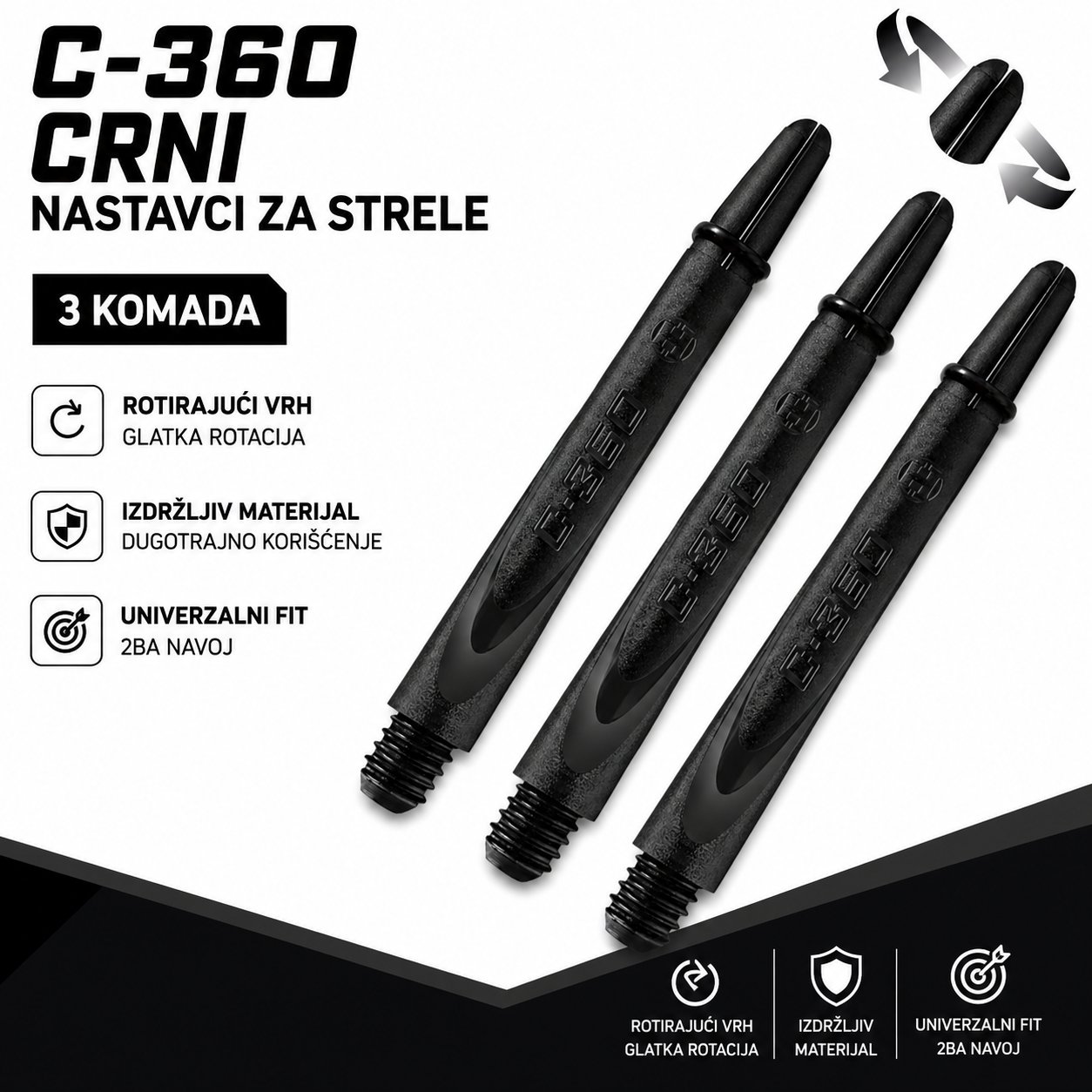 Harrows Carbon 360 shaft za pikado
