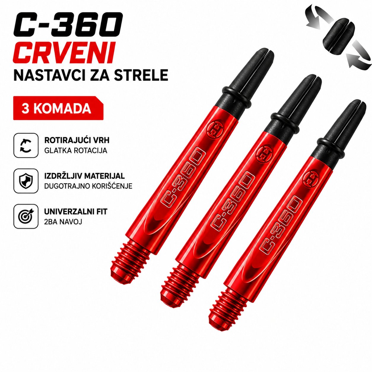 Harrows Carbon 360 shaft za pikado