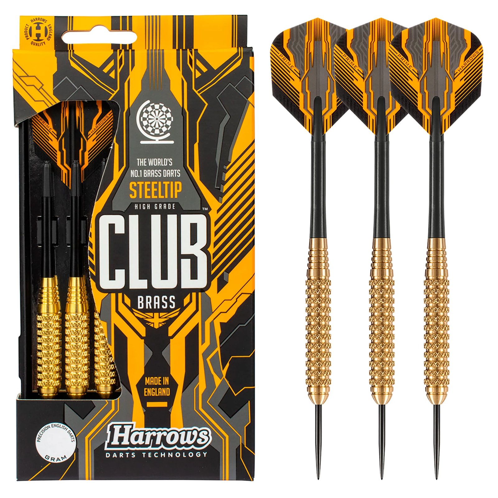 Harrows Club Brass – steel strelice