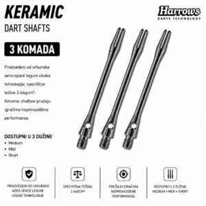 Harrows Keramic shaft za pikado