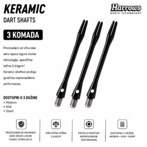 Harrows Keramic shaft za pikado
