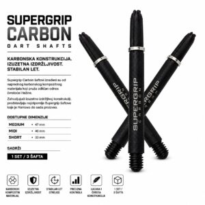 Harrows Supergrip Carbon shaft za pikado