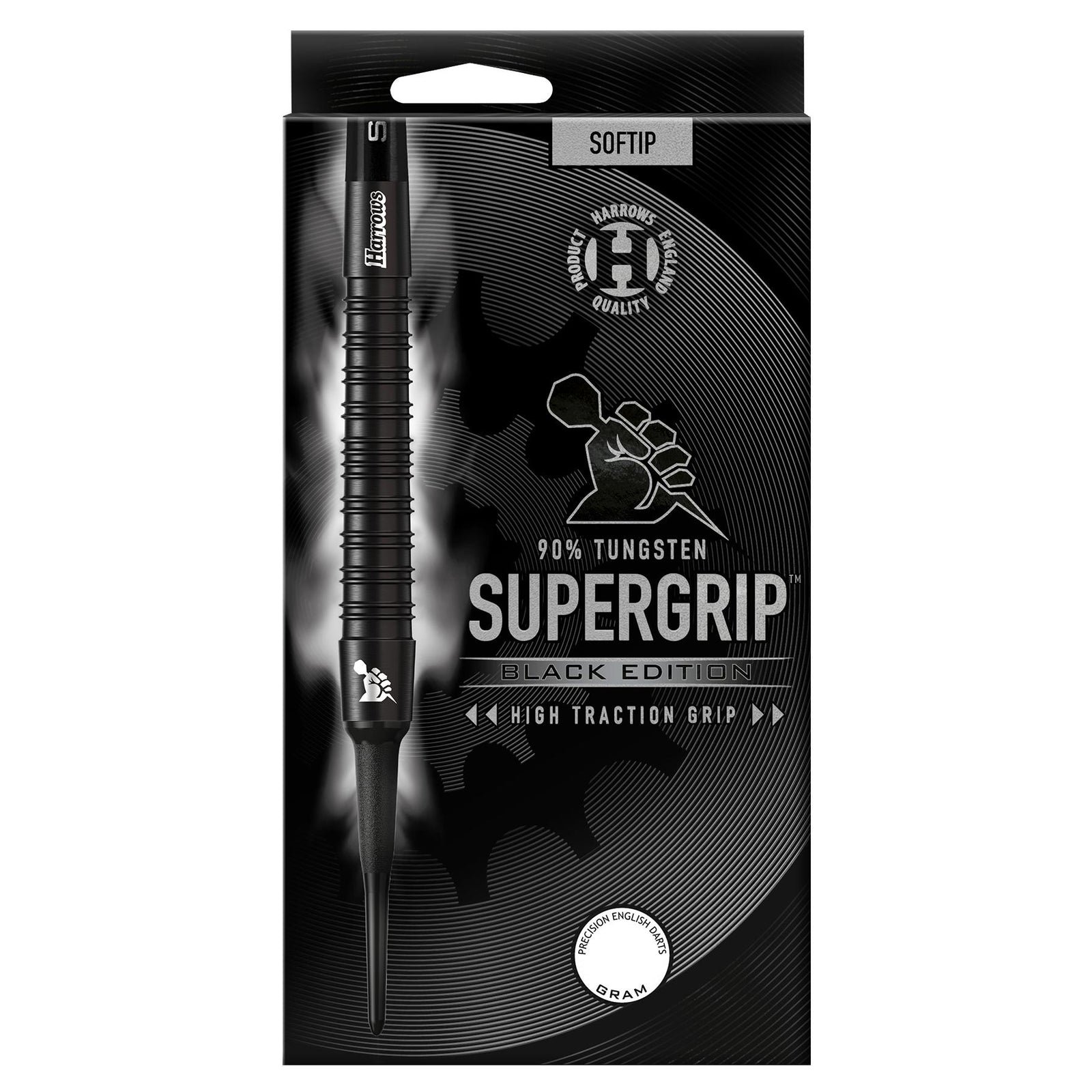 Harrows Supergrip Black – soft strelice
